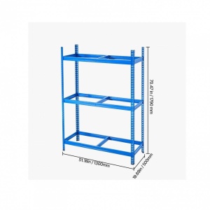 Suport de perete Vivatechnix pentru 12 anvelope, 1300 x 500 x 1790 mm, max 150 kg, 2 rafturi - Img 4