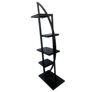Suport pentru flori Vivatechnix VMD-1071 Arcade, Negru, 50x30x150 cm, 4 polite, demontabil - Img 3