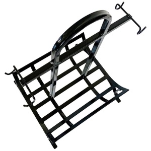 Suport pentru lemne, Vivatechnix VMD-1026, Metal, Negru, 40x62x80 cm - Img 3