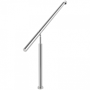 Balustrada inox, 1-2 trepte Vivatechnix, Inaltime 114 cm, lungime 80 cm, pozitii reglabile - Img 2