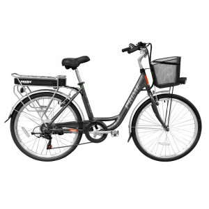 Bicicleta electrica Hecht prime shadow cu sasiu din aluminiu schimbator shimano acumulator 36 v - Img 3