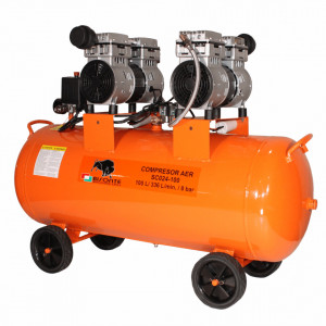 Bisonte compresor de aer fara ulei SC024-100, debit aer 336 l/min. , motor 230V -3533254132793 - Img 4