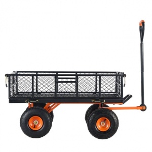 Carucior basculabil, 4 x roti, Capacitate 370 kg, Vivatechnix, Panouri detasabile, 1870x535x520mm - Img 3