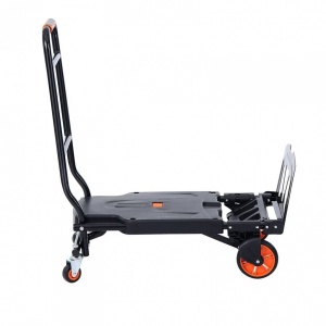 Carucior marfa 2 in 1, Capacitate max 136 kg, Greutate 8.8 Kg, Aluminiu, Pliabil, Negru - Img 2