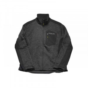 Fleece Tricotat Stanley Arizona STW40005-013-L, cu fermoar, buzunar la piept cu fermoar si insertii soft shell, Marime L - Img 1