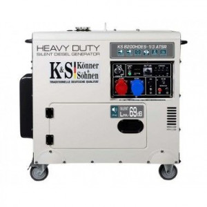 Generator de curent diesel 6.5 kW, KS 8200HDES-1/3 ATSR - Konner and Sohnen - Img 2