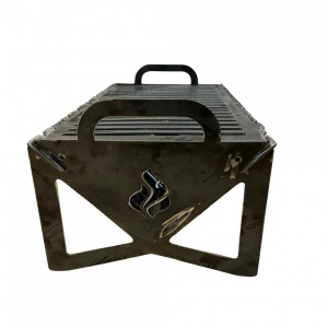 Gratar pliabil si portabil Vivatechnix KRO-1291, dimensiune 50x30x25 cm, Otel grosime 3 mm - Img 3
