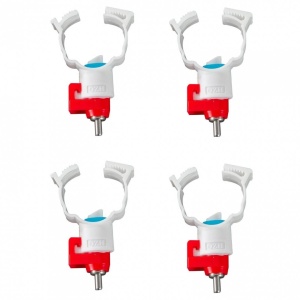 Hranitoare pentru pasari, Otel galvanizat, 33x21x48 cm, Capacitate 11.3 kg, 4 x alimentatoare apa - Img 4