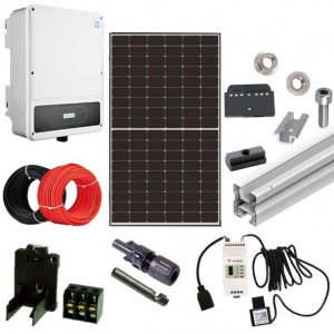 Kit fotovoltaic 3.32 kW on grid, panouri Canadian Solar, invertor monofazat GoodWe, tigla ceramica ondulata - Img 2