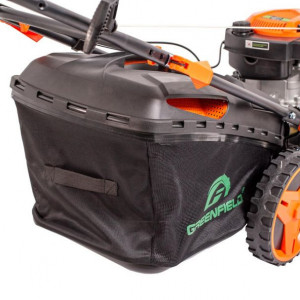 Masina de tuns gazonul cu autopropulsie Greenfield G-MTG531ARW-T8, 4. 4 cp, benzina, 173 cmᶟ, 52.5 cm , 7 trepte taiere, 67 l sac colector - Img 3