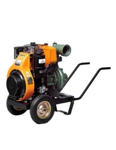 Motopompa de presiune industriala Antor 4LD820 LY3 ES 4" pompa 640LY3 motor 17 CP diesel debit 60 mc/h refulare 75 m absorbtie 8 m - Img 1