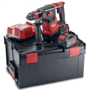Rotopercutor Flex CHE 2-26 18.0-EC/5.0 SET, SDS-Plus, 2 acumulatori 18 V / 5.0 Ah, incarcator, 2.6 J, 26 mm, mandrina interschimbabila, cutie L-BOXX - Img 1