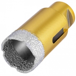Set 6 carote diamantate si 1 disc taiere 125 mm pentru gresie, marmura, 20-68 mm, prindere M14, umed sau uscat, cutie depozitare - Img 2