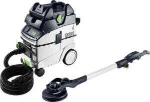 Set de şlefuitor cu gât lung şi aspirator PLANEX LHS 2-M 225 EQ/CTL 36-Set, Festool - Img 1