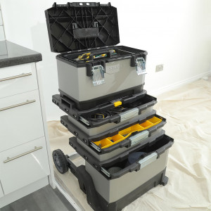 Sistem de depozitare mobil metalic 20â€, 893x568x389mm, Stanley - Img 2