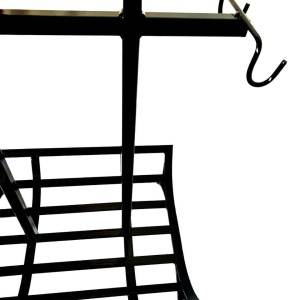 Suport pentru lemne, Vivatechnix VMD-1026, Metal, Negru, 40x62x80 cm - Img 4