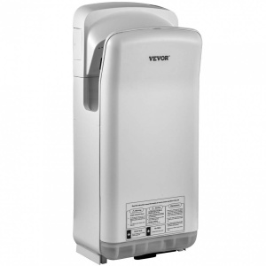 Uscator de maini vertical Profesional, Argintiu, 2000 W, 100 m/s, timp uscare 8-10 s, ABS, 290 x 220 x 685 mm - Img 2