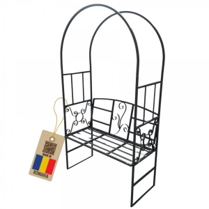 Arcada cu banca pentru flori agatatoare Vivatechnix VMD-1034, dimensiune 207x114x50 cm - Img 2