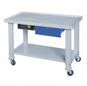 Banc de lucru mobil cu colector de ulei 0211, Fervi - Img 1