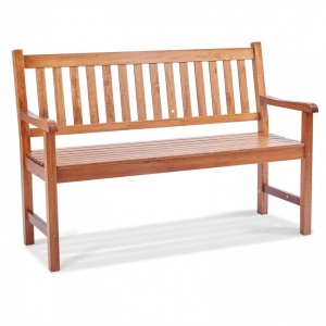 Banca pentru gradina, Lemn, 55.8 x 127 x 87.5 cm, 3 persoane, max 363 kg - Img 1