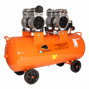 Bisonte compresor de aer fara ulei SC024-100, debit aer 336 l/min. , motor 230V -3533254132793 - Img 5
