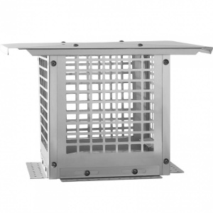 Capac terminal patrat pentru cos de fum, Vivatechnix Inox, 229 x 229 mm - Img 2