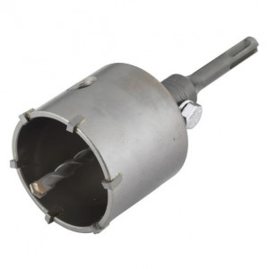 Carota cu burghiu centrare SDS Plus Wolfcraft 5483000, D 68 mm, lungime activa 46 mm - Img 6