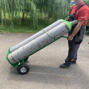 Carucior pentru transportat butelii Vivatechnix VMD-1015, max 120 Kg - Img 4