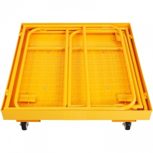 Cusca de siguranta pentru stivuitor Vivatechnix max 544 kg, 4 roti, Pliabil, Otel - Img 3