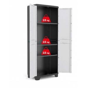 Dulap 3 Polite Gri Keter High Linear 68x39x173cm - Img 2
