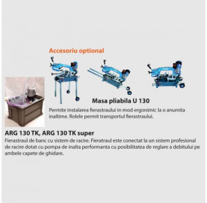 Fierastrau cu banda pentru metale 130 mm ARG 130 K - 230V - Img 2