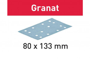 Foaie abraziva Granat 80x133 P80 GR/50, Festool - Img 2