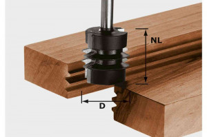 Freză pentru îmbinări încleiate nut şi feder HW S8 D34/NL32, Festool - Img 2
