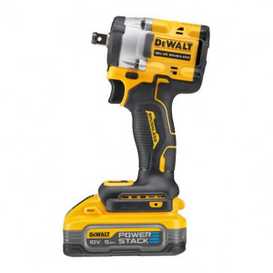 Masina de insurubat cu impact DeWalt DCF921H2T, patrat 1/2", maxim 406 Nm, cu 2 acumulatori 18V XR Powerstack de 5.0 Ah si incarcator in valiza TSTAK - Img 2