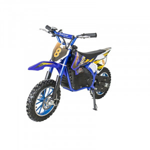 Minicross pe acumulatori Breckner Germany, putere motor 350w, acumulatori de 24 v, 12ah, culoarea albastru+negru - Img 1