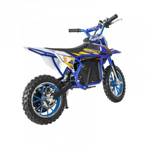 Minicross pe acumulatori Breckner Germany, putere motor 350w, acumulatori de 24 v, 12ah, culoarea albastru+negru - Img 7