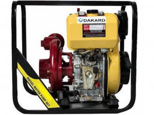 Motopompa apa curata DKD HP 50DI 2" motor 7 CP diesel debit 28 mc/h refulare 63 m absorbtie 8 m pornire sfoara - Img 1