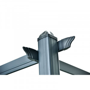 Pergola Hecht pergola 4x3 kit de ancorare inclus dimensiune 400 x 300 x 228 cm - Img 3