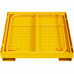 Platforma de siguranta pentru stivuitor, Vivatechnix max 544.3 kg, Pliabila, Otel, Inaltime 94 cm, baza 91.44 x 91.44 cm - Img 4