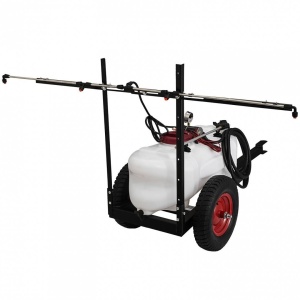 Pulverizator profesional cu remorca, Vivatechnix capacitate 60 l, Pompa 12V, 5.5 bar, 2.1 l/min - Img 3
