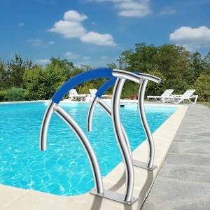Set 2 Balustrade pentru piscine din Inox, Vivatechnix dimensiune 76.2 x 76.2 cm, Capacitate 170 kg - Img 2