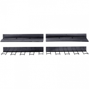 Set 4 organizatoare unelte, Vivatechnix Otel, carlige incluse, max 40 kg, Negru, 430 x 194 mm - Img 3