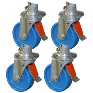 SET 4 ROTI PIVOTATNTE, KRAUSSE, DIAMETRU 125mm, KR-714169 - Img 1