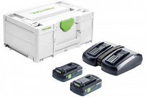 Set de energie SYS 18V 2x4,0/TCL 6 DUO, Festool - Img 1