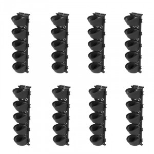 SET GHIVECI PERETE VERTICAL -PERETE 5" (20x15x11cm)×40buc. 16cm/80cm - Img 1