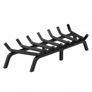 Suport de lemne pentru semineu sau vatra de foc, Vivatechnix 762 x 340 mm, Otel, teava 3/4 inch - Img 1