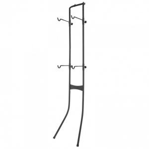 Suport depozitare 2 biciclete, Vivatechnix, de perete, 2070 x 521 x 510 mm, Negru, Inaltime reglabila - Img 2
