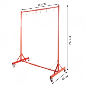 Suport reglabil pentru vopsit, Vivatechnix 173 x 69 x 153 cm, 8 carlige - Img 2