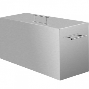 Vas pentru sterilizare conserve, 520.7 x 292.1 x 330.2 mm, 2 x niveluri, Inox alimentar, Capac - Img 1