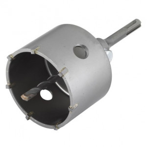 Carota cu burghiu centrare SDS Plus Wolfcraft 5481000, D 83 mm, lungime activa 46 mm - Img 1